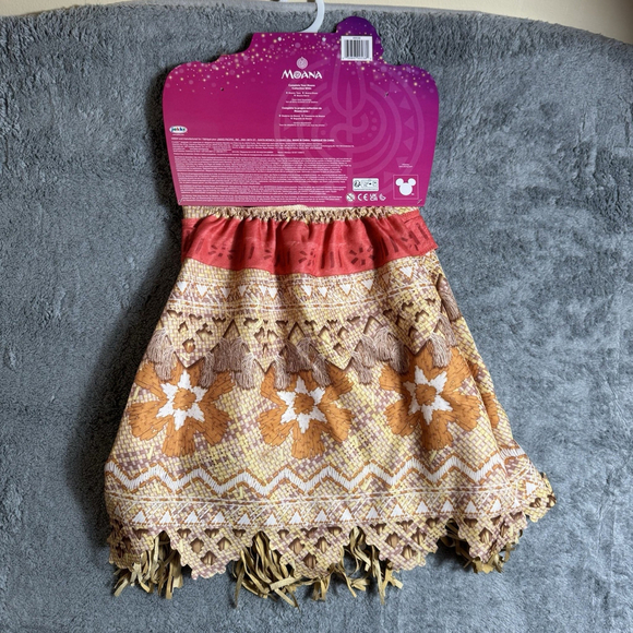 Disney Moana Adventure Dress Halloween Costume Dress Up Size 4-6x Youth Girls - Picture 6 of 6